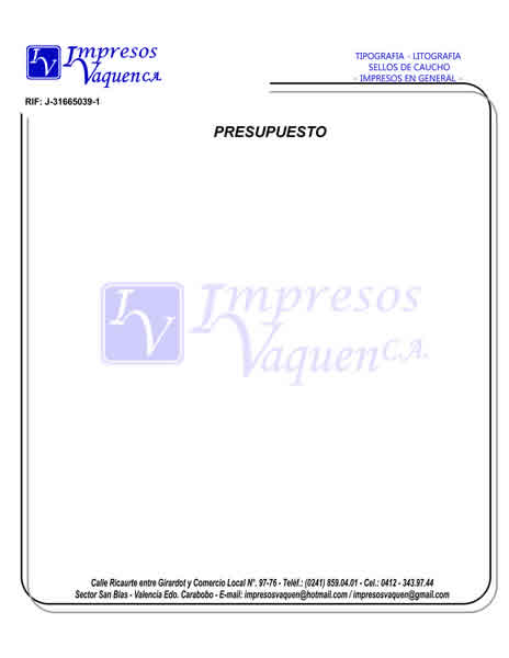 Presupuestos
